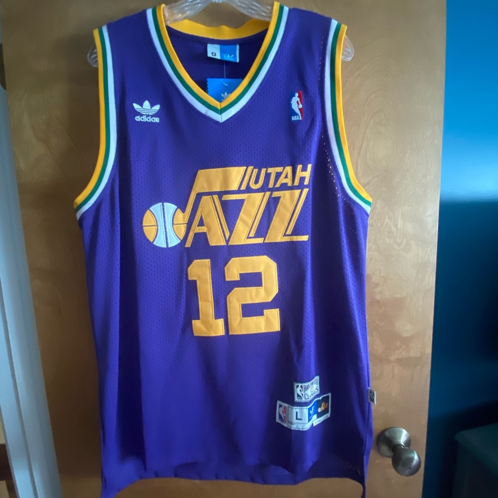 NWT John Stockton Utah Jazz Adidas Jersey